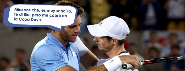 Juan Martín Del Potro “negocia” con Andy Murray