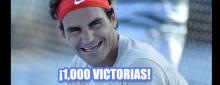 Federer alcanza las 1000 victorias