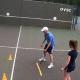 Enseñando tenis a niños de 3 años